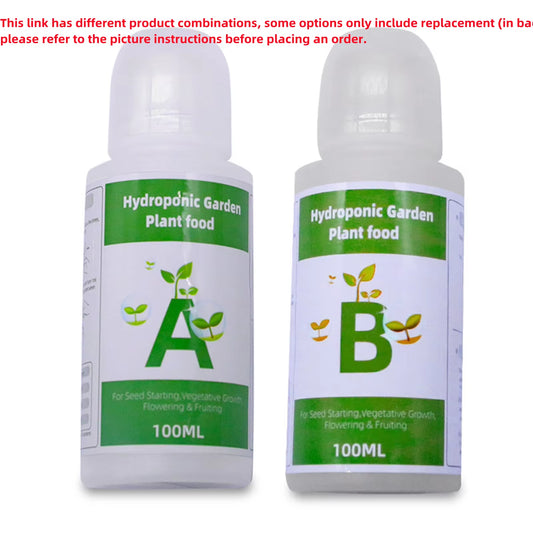 Fertilizer AB Two Part Set Hydroponic Garden Plant Food Plant Fertilizer for Flowers Vegetables Grass Nutrients