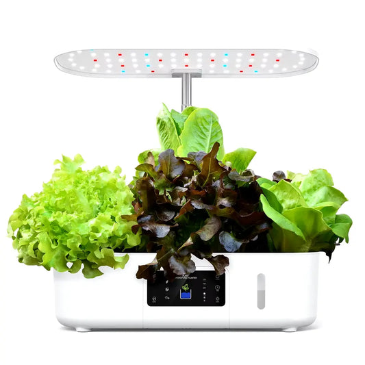 Hydroponics Growing System Indoor Garden Herb Garden Kit Indoor with LED Grow Light Quiet Smart Water Pump Automatic Timer Plant